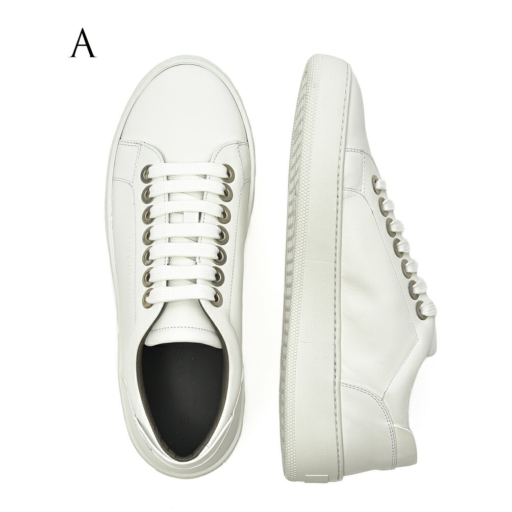 【半額以下】【75％OFF】 セルジオ ロッシ SERGIO ROSSI sr1 ADDICT エスアールワン アディクト レザー スニーカー ローカット シューズ メンズ 2色展開 イタリア ブランド MADE IN ITALY 【アウトレット】【返品不可】