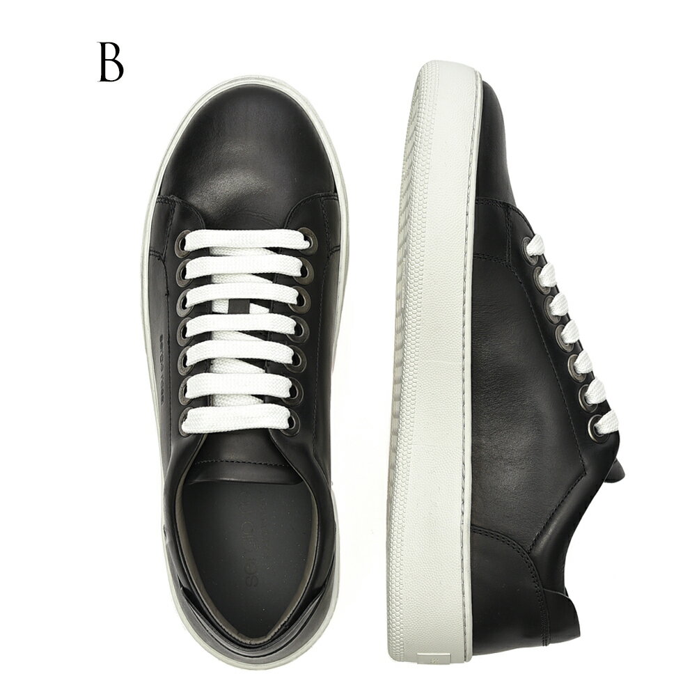 【半額以下】【75％OFF】 セルジオ ロッシ SERGIO ROSSI sr1 ADDICT エスアールワン アディクト レザー スニーカー ローカット シューズ メンズ 2色展開 イタリア ブランド MADE IN ITALY 【アウトレット】【返品不可】