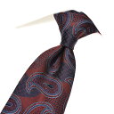【P20倍】 エトロ ETRO ネクタイ オールシーズン メンズ シルク 100% ペイズリー 総柄 ワインレッド イタリア ブランド MADE IN ITAL...