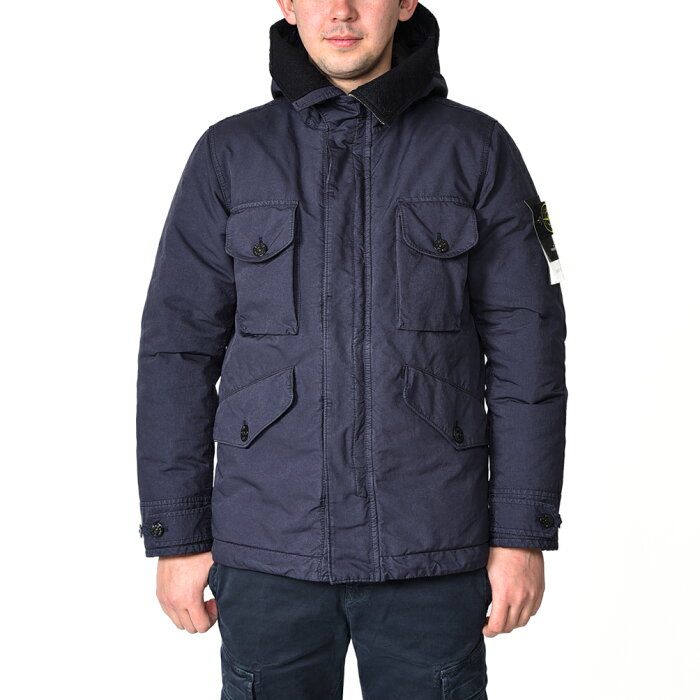 【MORE SALE】ストーンアイランド STONE ISLAND 41649 DAVID DOWN-TC ダウンジャケット フーディーブルゾン ガーメントダイ 染色加工 撥水加工 防風性 高機能ナイロン 秋冬 メンズ