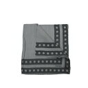 【スーパーSALE】【P20倍】 トムフォード TOM FORD ポケットチーフ メンズ シルク ウール コットン ドット グレー イタリア ブランド MADE IN ITALY フォーマル パーティー 結婚式 ギフト プレゼント