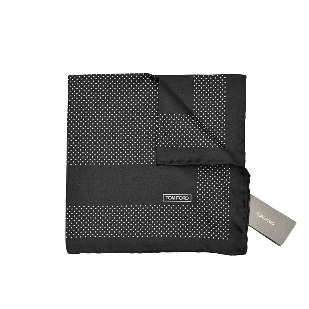 トムフォード TOM FORD ポケットチーフ メンズ シルク 100% ドット ネイビー イタリア ブランド MADE IN ITALY フォーマル パーティー 結婚式 ギフト プレゼント