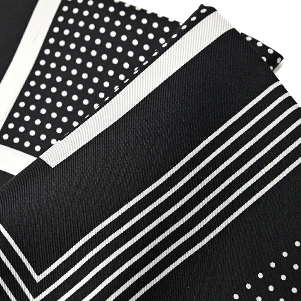 �ȥ�ե����� TOM FORD �ݥ��åȥ����� ��� ���륯 100% �ɥå� �֥�å� �����ꥢ �֥��� MADE IN ITALY �ե����ޥ� �ѡ��ƥ��� �뺧�� ���ե� �ץ쥼���