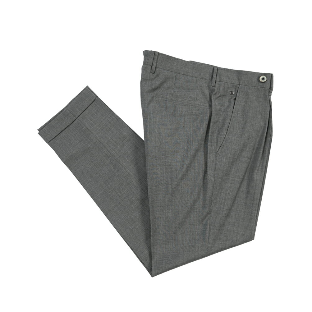 樂天商城 - 【春夏先行セール】【40％OFF】 ジーティーアー GTA BYRON C バイロン SLIM スリム ウールスラックス ワンタック グルカパンツ 春夏 メンズ ウール 100% グレー イタリア ブランド