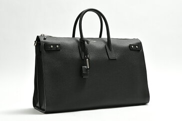 サンローラン SAINT LAURENT 【送料無料】【2020年 春夏新作】Sac De Jour Souple 48H サック・ド・ジュール スープル ダッフルバッグ カーフレザー ブラック 黒／パリ ブランド バッグ ITALY【あす楽対応_関東】