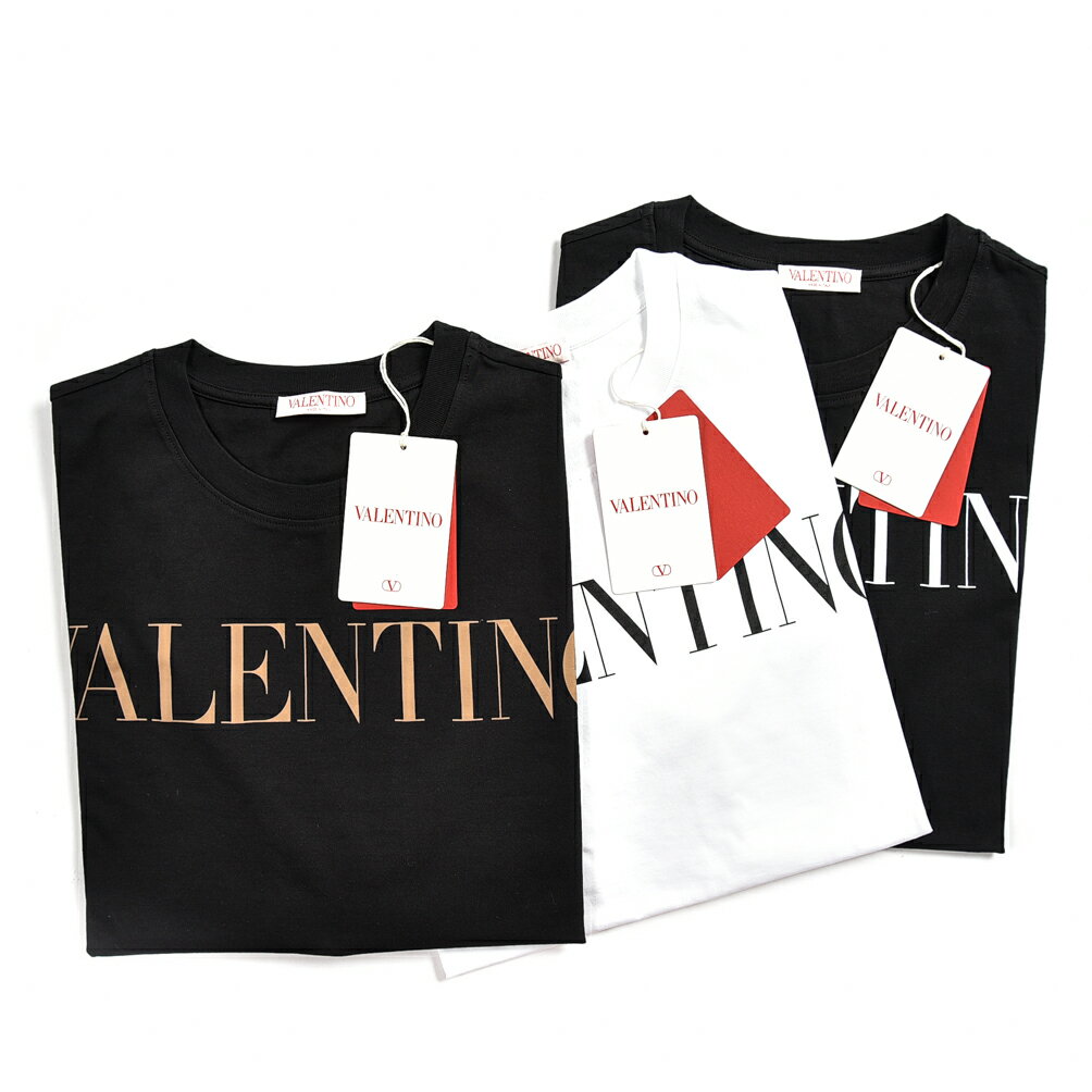 【SALE】 ヴァレンティノ VALENTINO コットン Tシャツ COTTON T-SHIRT WITH VALENTINO PRINT クルーネック 半袖 メンズ MADE IN ITALY VALENTINO GARAVANIのサムネイル