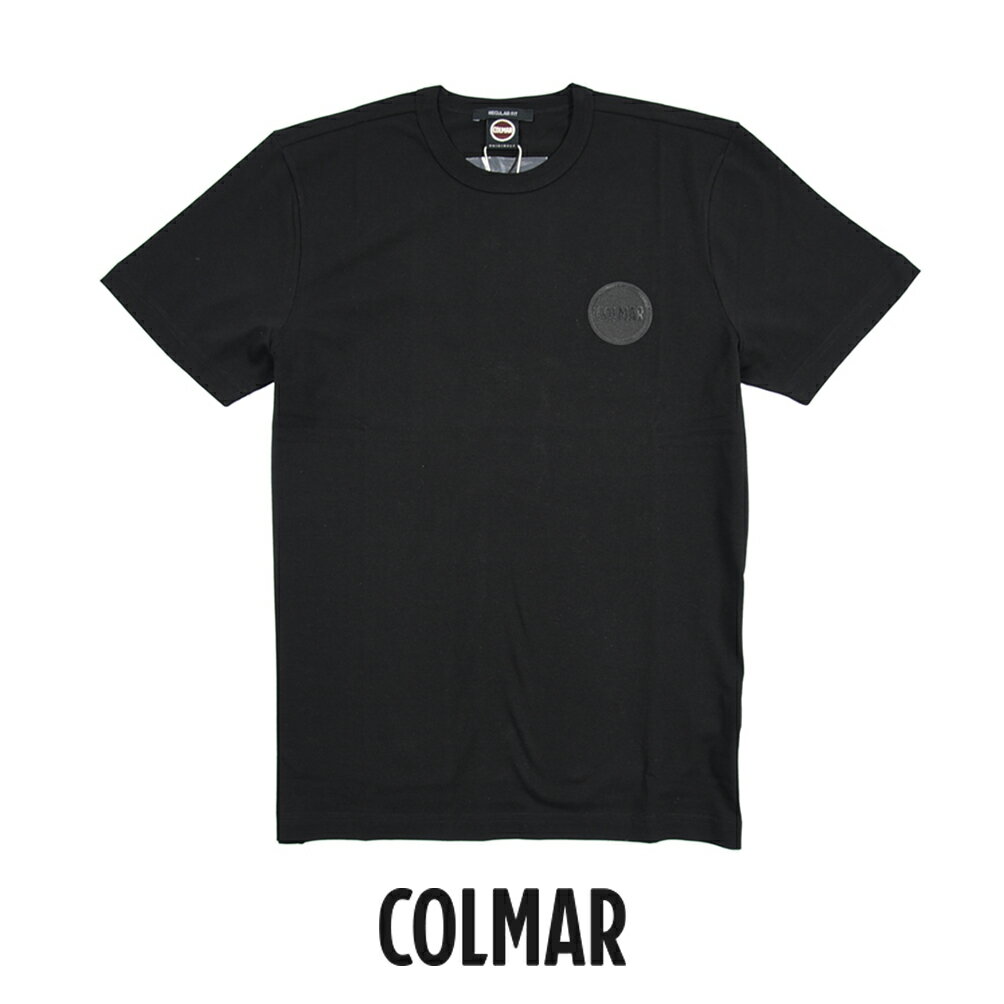 乐天商城 - 【スーパーSALE】 コルマー COLMAR 【2026年 春夏新作】 Tシャツ 半袖 クルーネック カットソー 春夏 メンズ REGULAR FIT レギュラーフィット コットン 100% ロゴ ブラック 黒 イタリア ブランド COLMAR ORIGINALS