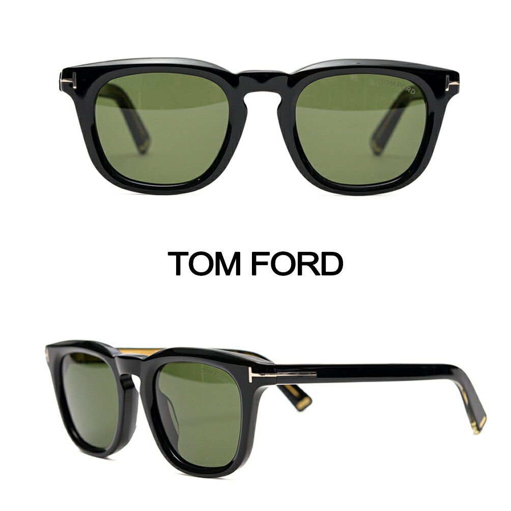 Rakuten - トムフォード TOM FORD TF1326-F ICON COLLECTION サングラス スクエア メンズ レディース 男女兼用 ユニセックス T字シグネチャーロゴ ブラック イタリア ブランド アイウェア 眼鏡 MADE IN ITALY