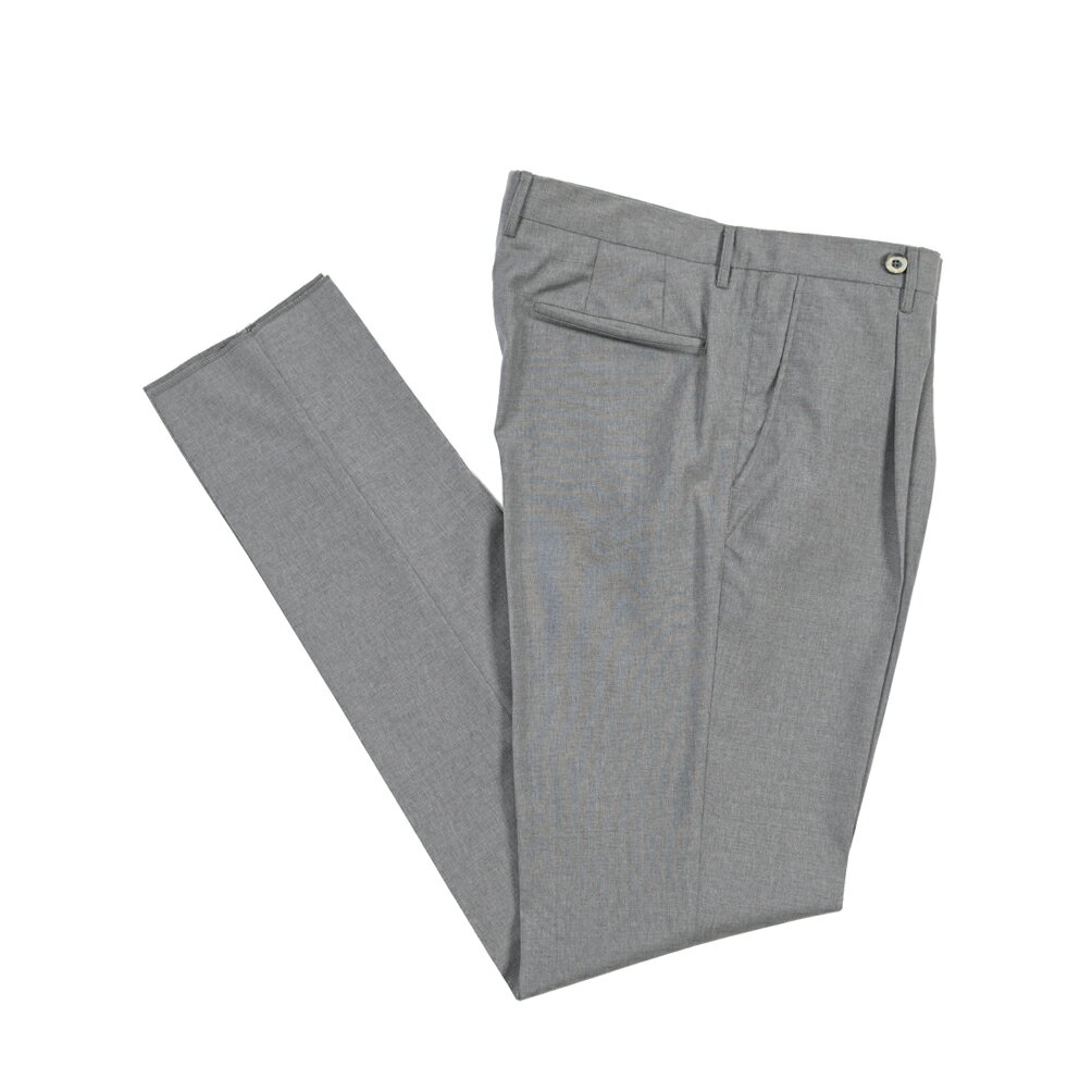 樂天商城 - 【春夏先行セール】【40％OFF】 ジーティーアー GTA BYRON L バイロン SLIM スリム ウールスラックス ワンタック グルカパンツ 春夏 メンズ ウール 100% グレー イタリア ブランド