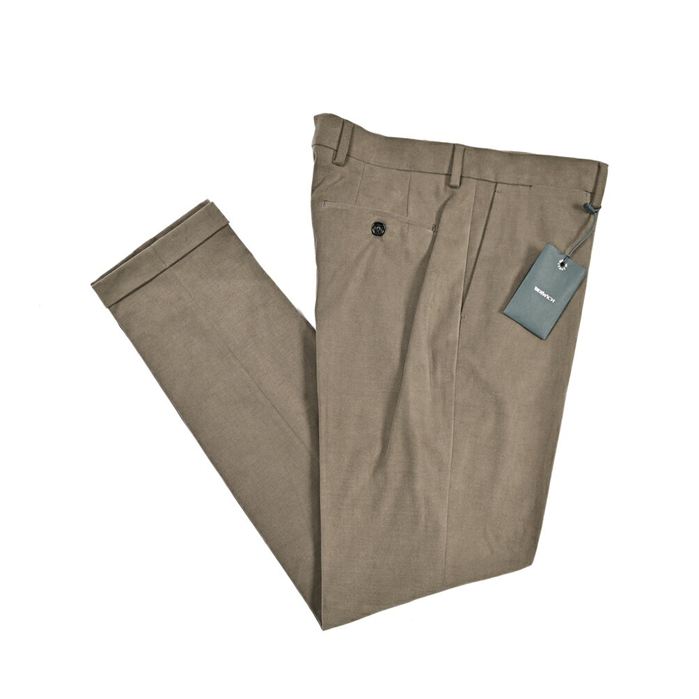 Rakuten - 【クリアランス】【半額以下】 ベルウィッチ BERWICH YRETRO LONG レトロ コットンスラックス ノータック パンツ 秋冬 メンズ コットン ストレッチ グレージュ イタリア ブランド MADE IN ITALY