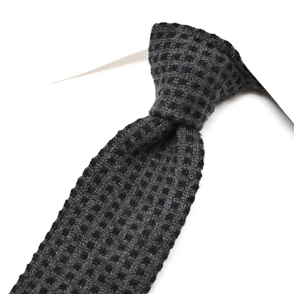 乐天商城 - 【スーパーSALE】【半額以下】 バルバ BARBA ネクタイ ニットタイ メンズ cucito a mano 手縫い仕立て シルク カシミヤ グレー ネイビー イタリア ブランド MADE IN ITALY ビジネス ギフト プレゼント ラッピング無料