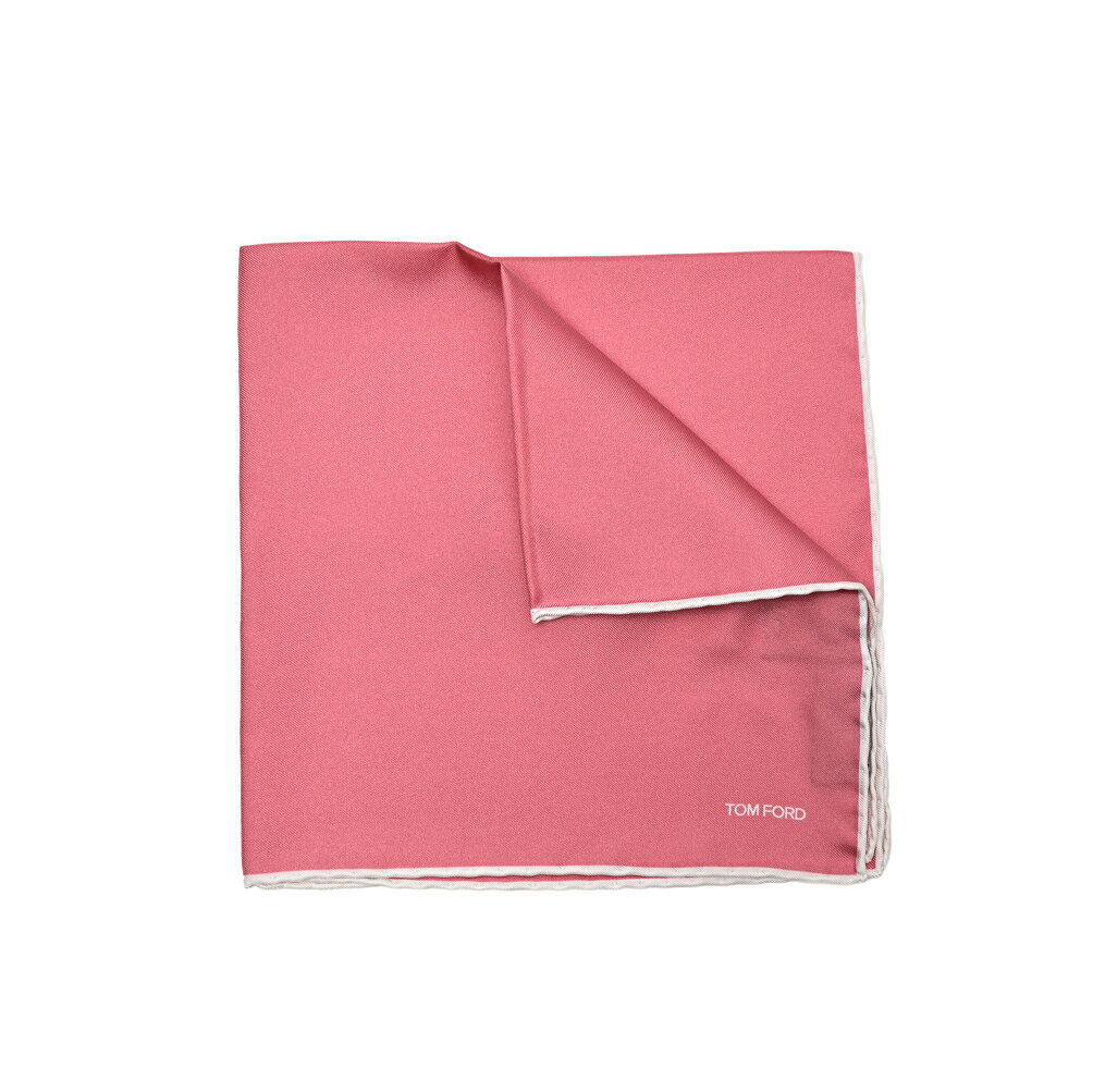 トムフォード TOM FORD ポケットチーフ メンズ シルク 100% ピンク イタリア ブランド MADE IN ITALY フォーマル パーティー 結婚式 ギフト プレゼント