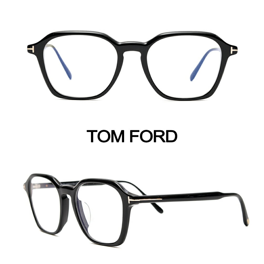 Paul Smith - トムフォード TOM FORD TF6101-D-B メガネフレーム アイフレーム ウェリントン ブルーライトカット メンズ レディース 男女兼用 ユニセックス アジアンフィット T字シグネチャーロゴ ブラック イタリア ブランド アイウェア 眼鏡 MADE IN ITALY