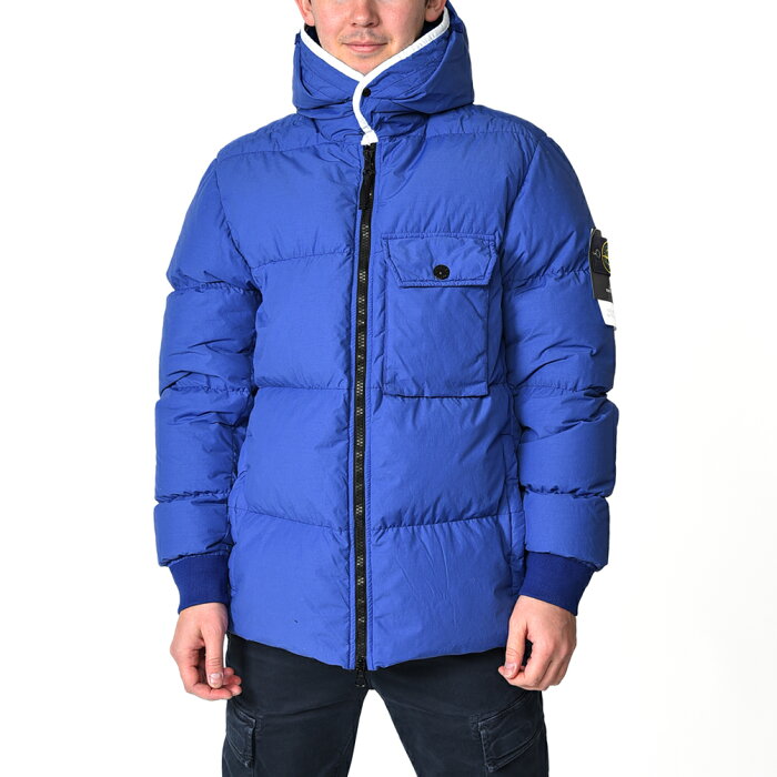 【MORE SALE】ストーンアイランド STONE ISLAND 43432 NASLAN LIGHT WATRO DOWN-TC フーディー ダウンジャケット ジップアップ ブルゾン 高機能ナイロン 耐久性 耐摩擦性 撥水仕上げ 秋冬 メンズ イタリア ブランド