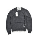 メゾン マルジェラ Maison Margiela ニット セーター クルーネック ラグランスリーブ 秋冬 メンズ レイヤードデザイン ウール 100% グレー...