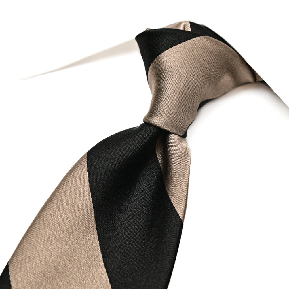 【SALE】【半額以下】【P10倍】 バルバ BARBA ネクタイ セッテピエゲ メンズ シルク 100％ レジメンタル ゴールド ブラック イタリア ブランド HAND MADE IN ITALY ビジネス ギフト プレゼント ラッピング無料