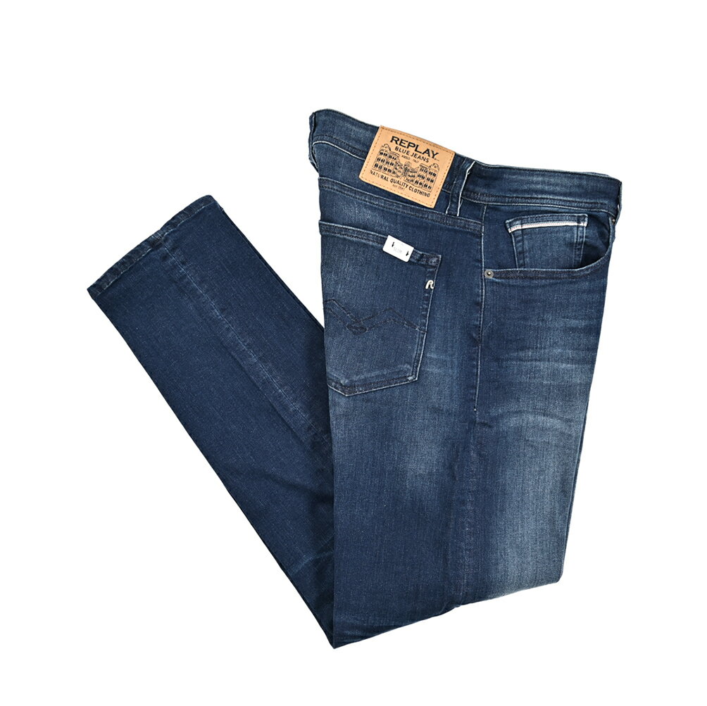  リプレイ REPLAY GROVER グローバー デニムジーンズ ストレッチパンツ メンズ STRAIGHT FIT ストレートフィット SLIM スリム コットン ブルー イタリア ブランド MA972Z