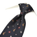 【P20倍】 エトロ ETRO ネクタイ オールシーズン メンズ シルク 100% ペイズリー アニマル 小紋柄 ネイビー イタリア ブランド MADE IN ...