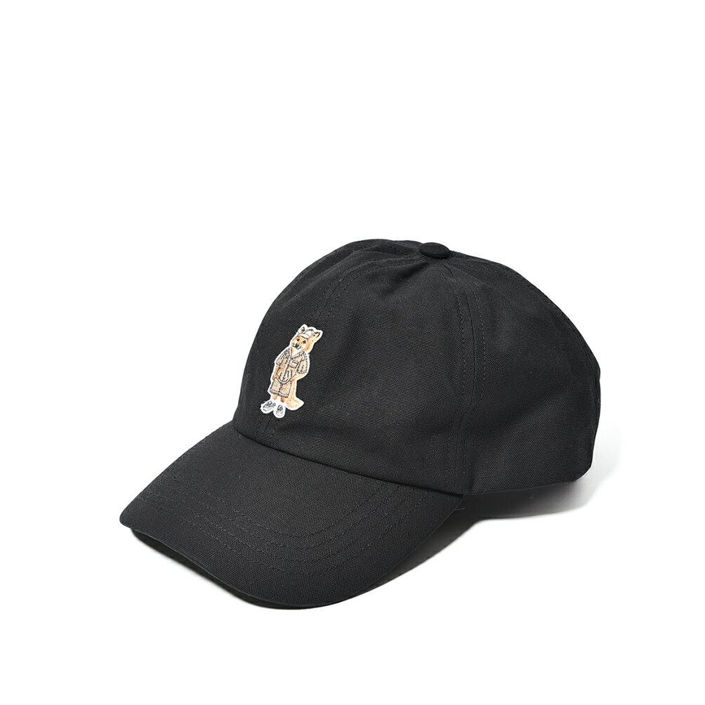Rakuten - 【P10倍】 メゾンキツネ MAISON KITSUNE 【2026年 春夏新作】 ドレスドフォックス フェードキャップ ベースボールキャップ 帽子 春夏 メンズ レディース ユニセックス コットン 100% 刺繍パッチ ブラック フランス パリ ブランド