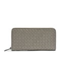 【30%OFF】ボッテガヴェネタ BOTTEGA VENETA ラウンドジップ ウォレット イントレチャート 長財布 メンズ レディース レザー グレージュ MADE IN ITALY