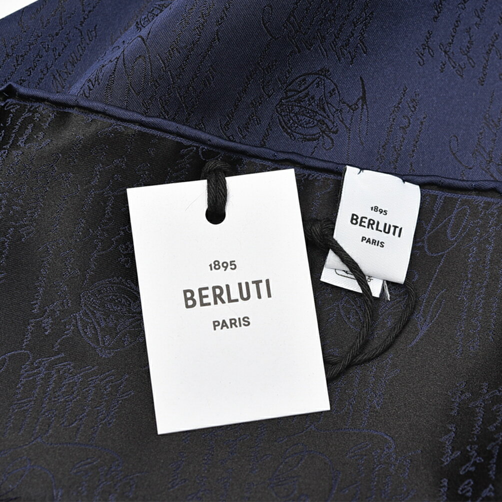 �ڥ��ꥢ��󥹡� �٥��åƥ� BERLUTI ������å� �ݥ��åȥ����� ��� �ޥ�٥꡼���륯 100% �ͥ��ӡ� �ե�� �֥��� MADE IN ITALY �ե����ޥ� �ѡ��ƥ��� �뺧�� ���ե�