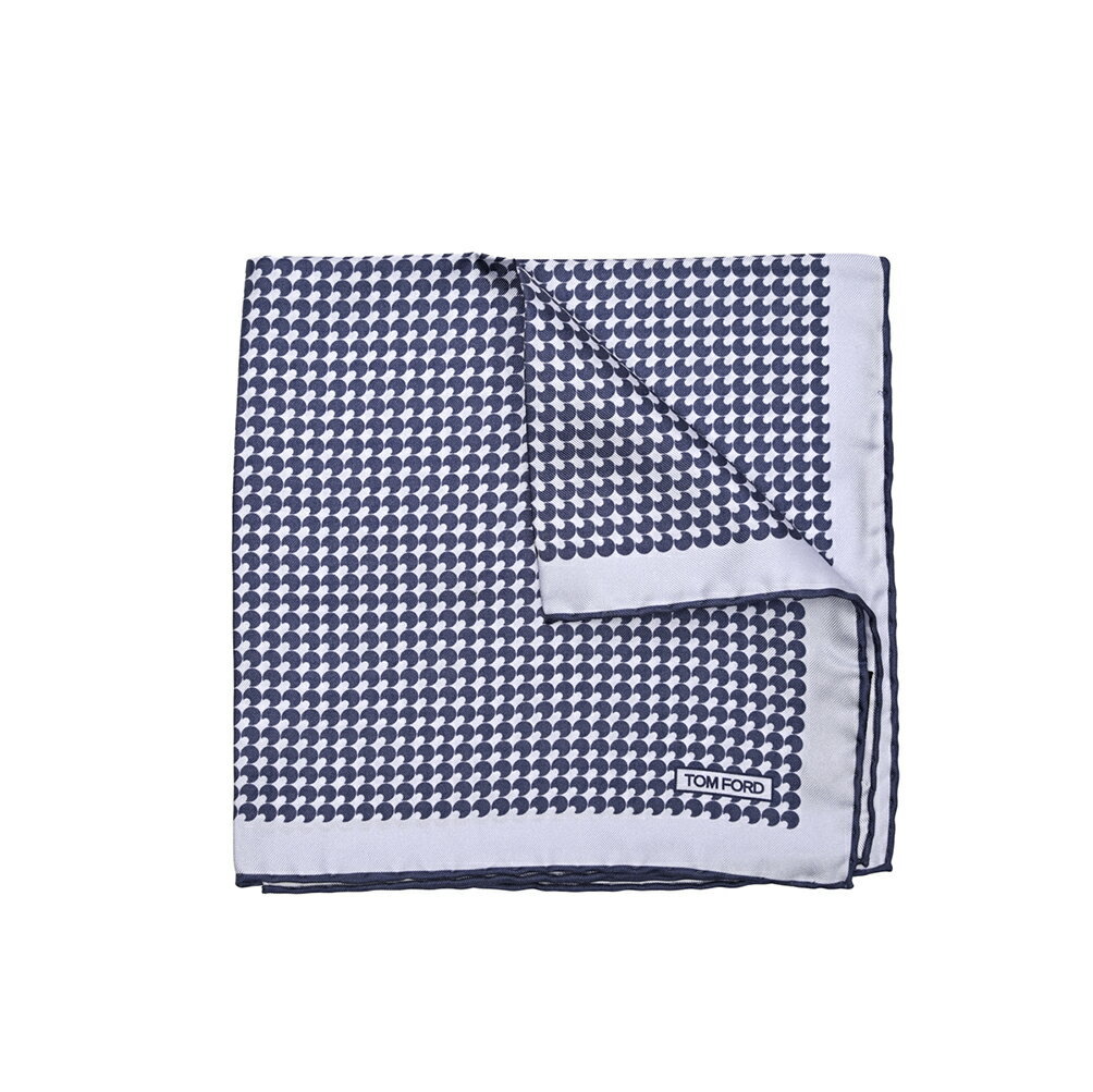 トムフォード TOM FORD ポケットチーフ メンズ シルク 100% 総柄 パープル イタリア ブランド MADE IN ITALY フォーマル パーティー 結婚式 ギフト プレゼント