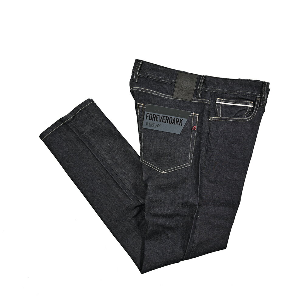 Rakuten - 【SALE】【半額以下】 リプレイ REPLAY GROVER グローバー デニムジーンズ ストレッチパンツ メンズ STRAIGHT FIT ストレートフィット コットン ネイビー イタリア ブランド MA972
