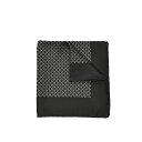 【スーパーDEAL】 ドルチェ&ガッバーナ DOLCE & GABBANA ポケットチーフ メンズ シルク 100% チェック ブラック シルバー イタリア ブ...