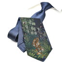 【スーパーSALE】【P20倍】 エトロ ETRO ネクタイ オールシーズン メンズ シルク 100% アニマル 虎 ボタニカル ブルー イタリア ブランド MADE IN ITALY ビジネス ギフト プレゼント ラッピング無料
