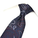 【スーパーSALE】【P20倍】 エトロ ETRO ネクタイ オールシーズン メンズ シルク 100% ペイズリー 総柄 ネイビー イタリア ブランド MADE IN ITALY ビジネス ギフト プレゼント ラッピング無料