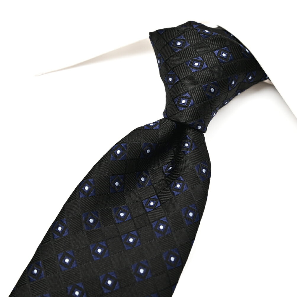 GIORGIO ARMANI - 【SALE】【半額以下】【P20倍】 ジョルジオ アルマーニ GIORGIO ARMANI ネクタイ オールシーズン メンズ シルク 100% 総柄 ブラック イタリア ブランド MADE IN ITALY ビジネス ギフト プレゼント ラッピング無料