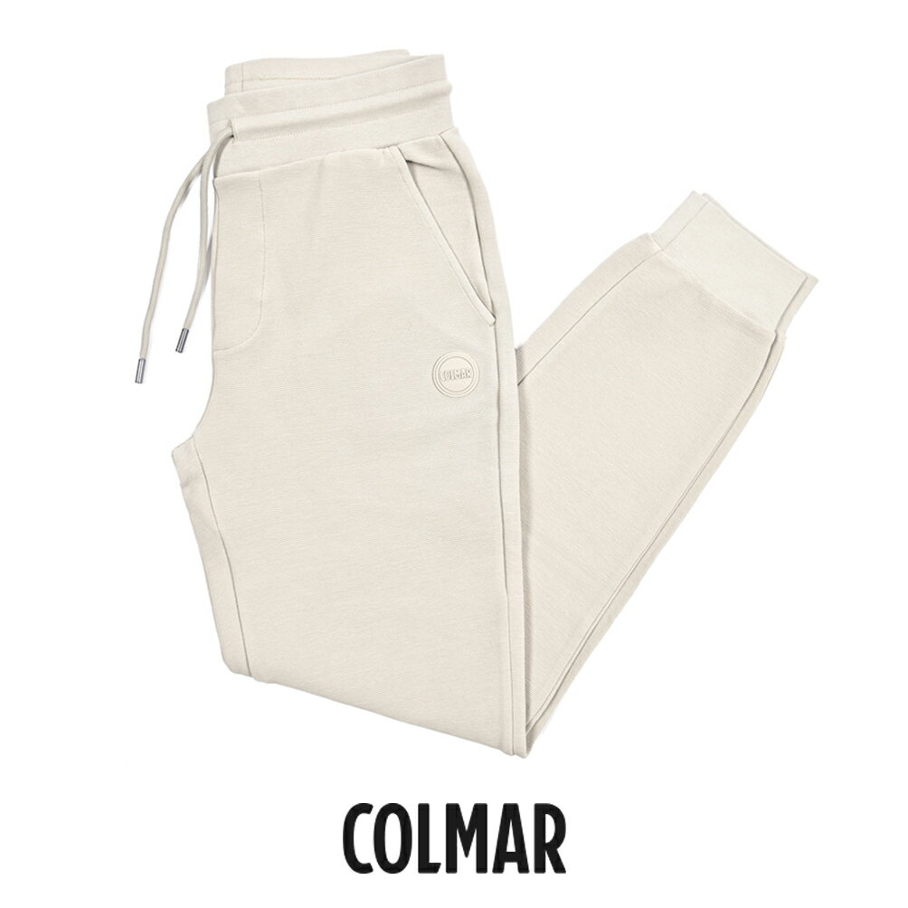 【P10倍】 コルマー COLMAR 【2026年 春夏新作】 スウェットパンツ 春夏 メンズ セットアップ対応 REGULAR FIT レギュラーフィット コットンストレッチ ロゴ ベージュ イタリア ブランド COLMAR ORIGINALS