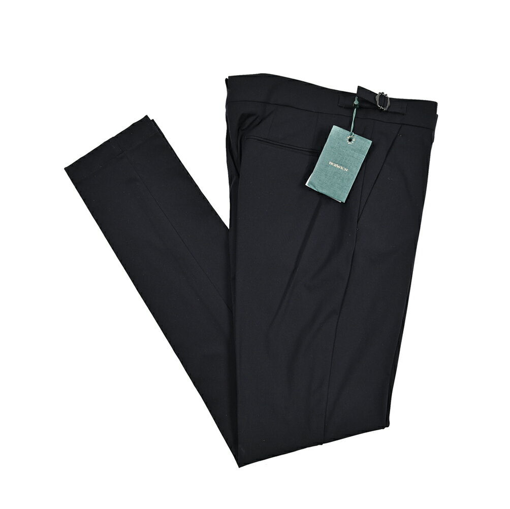 【クリアランス】【半額以下】 ベルウィッチ BERWICH MORELLO M1 モレロ スラックス ノータック パンツ サイドアジャストベルト 秋冬 メンズ 360°スーパーストレッチ 高機能ナイロン ブラック イタリア ブランド MADE IN ITALY