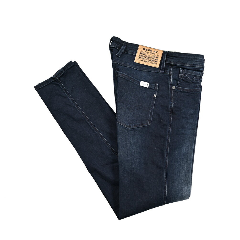 Rakuten - 【SALE】【半額以下】 リプレイ REPLAY ANBASS アンバス デニムジーンズ ストレッチパンツ メンズ SLIM FIT スリムフィット コットン ブルー イタリア ブランド MA914Y