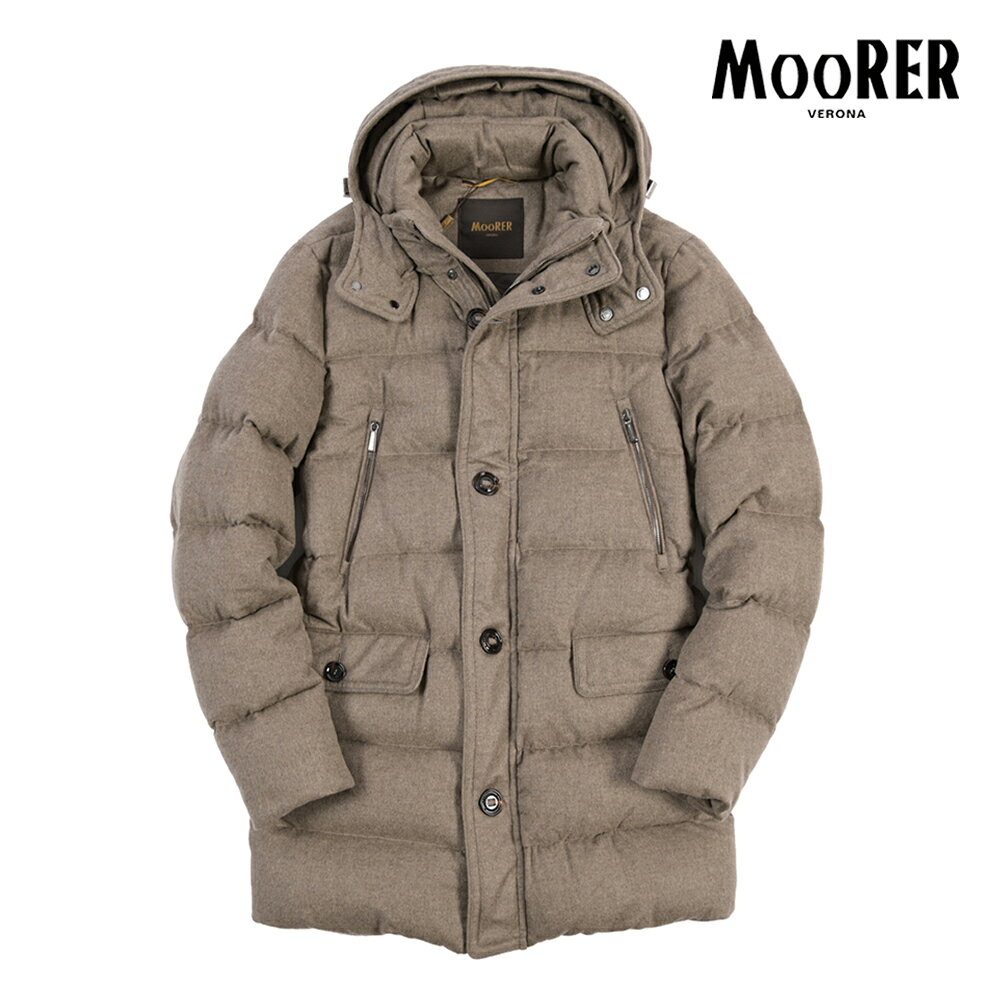 MOORER ダウンジャケット ブラウン ファー付　48 楽天市場】MOORER ダウン（カラーブラウン）（メンズファッション）の通販