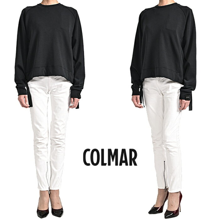 【SALE】 コルマー COLMAR COLMAR REVOLUTION スウェットシャツ プルオーバー 長袖 クルーネック 春夏 レディース レーヨン ストレッチ ブラック イタリア ブランド YOSUKE AIZAWA internal label