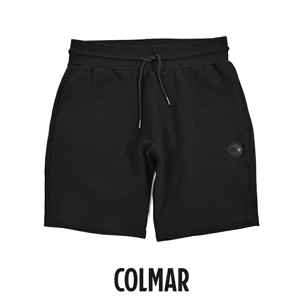 【P10倍】 コルマー COLMAR 【2026年 春夏新作】 スウェット ショーツ ハーフパンツ 春夏 メンズ セットアップ対応 REGULAR FIT レギュラーフィット コットンストレッチ ロゴ ブラック イタリア ブランド COLMAR ORIGINALS