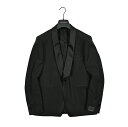 【サマーSALE】 タリアトーレ TAGLIATORE 【2025年 春夏新作】 KFBRMARLY マーリー タキシードジャケット 1Bシングル ショールカラー ストレッチ オールシーズン メンズ ヴァージンウール ブラック イタリア ブランド MADE IN ITALY