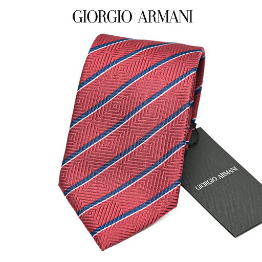 【スーパーSALE】【P20倍】 ジョルジオ アルマーニ GIORGIO ARMANI ネクタイ オールシーズン メンズ シルク 100% レジメンタル 幾何柄 レッド イタリア ブランド HAND MADE IN ITALY ビジネス ギフト プレゼント ラッピング無料 【スーパーSALE】【P20倍】 ジョルジオ アルマーニ GIORGIO ARMANI ネクタイ オールシーズン メンズ シルク 100% レジメンタル 幾何柄 レッド イタリア ブランド HAND MADE IN ITALY ビジネス ギフト プレゼント ラッピング無料