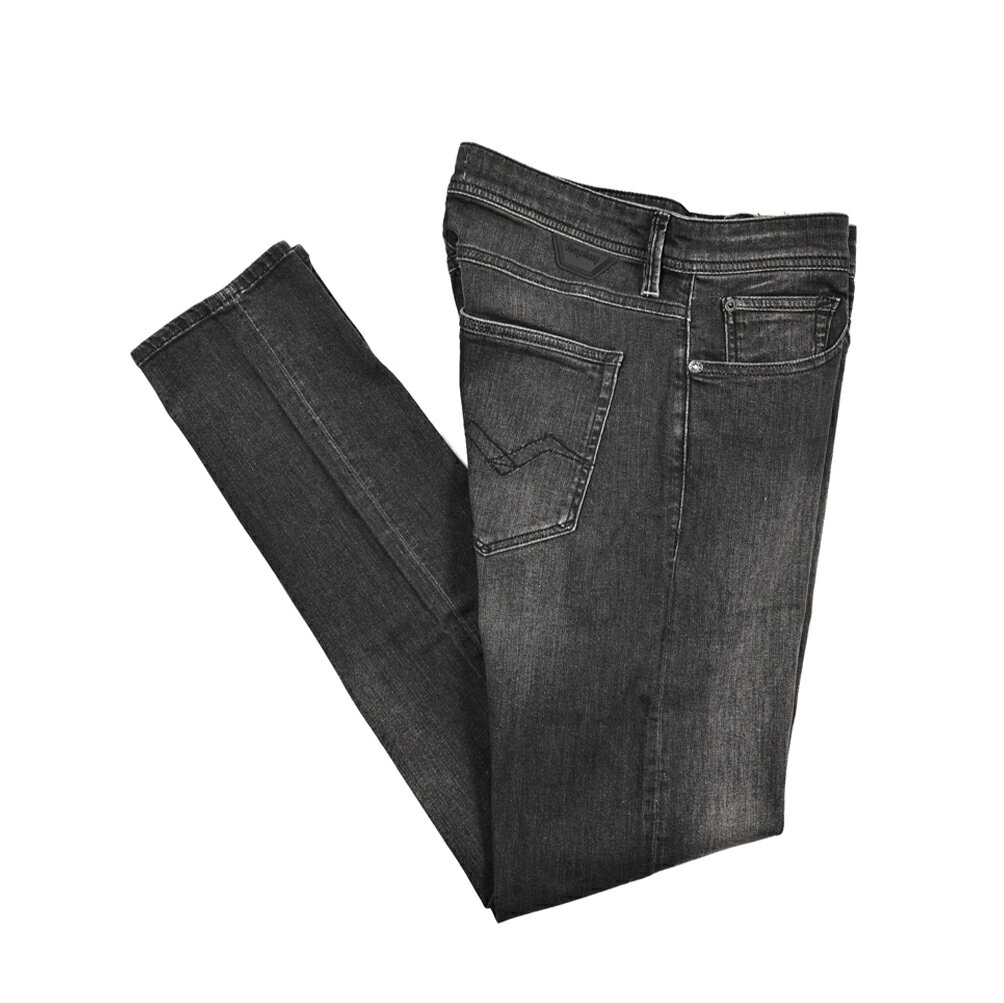 Rakuten - 【SALE】【半額以下】 リプレイ REPLAY LANNY ラニー デニムジーンズ ストレッチパンツ メンズ SKINNY FIT スキニーフィット コットン グレー イタリア ブランド M1018