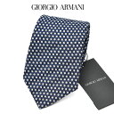 【P20倍】【SALE】 ジョルジオ アルマーニ GIORGIO ARMANI ネクタイ オールシーズン メンズ シルク 100% ドット ネイビー イタリア ...