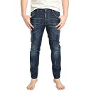  ディースクエアード DSQUARED2  SKATER JEAN スケーター デニムジーンズ スキニーフィット 5ポケット パンツ メンズ DARK CLEAN WASH コットンストレッチ イタリア ブランド MADE IN ITALY