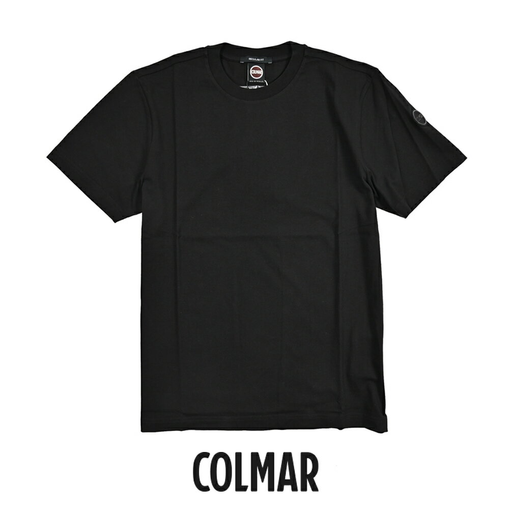 【P10倍】 コルマー COLMAR 【2026年 春夏新作】 Tシャツ 半袖 クルーネック カットソー 春夏 メンズ REGULAR FIT レギュラーフィット コットン 100% ロゴ ブラック イタリア ブランド COLMAR ORIGINALS