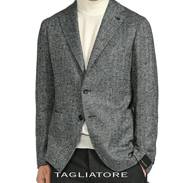 楽天ガルダローバミラノ【スーパーSALE】 タリアトーレ TAGLIATORE 23-24AW MONTECARLO モンテカルロ テーラードジャケット 2Bシングル 秋冬 メンズ ウール アルパカ ストレッチ ヘリンボーン イタリア ブランド MADE IN ITALY