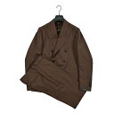 【サマーSALE】 タリアトーレ TAGLIATORE 【2025年 春夏新作】 MONTECARLO モンテカルロ 2SMC20K テーラードスーツ 6Bダブル ピークドラペル ノータック 春夏 メンズ ヴァージウール 100% ブラウン イタリア ブランド MADE IN ITALY