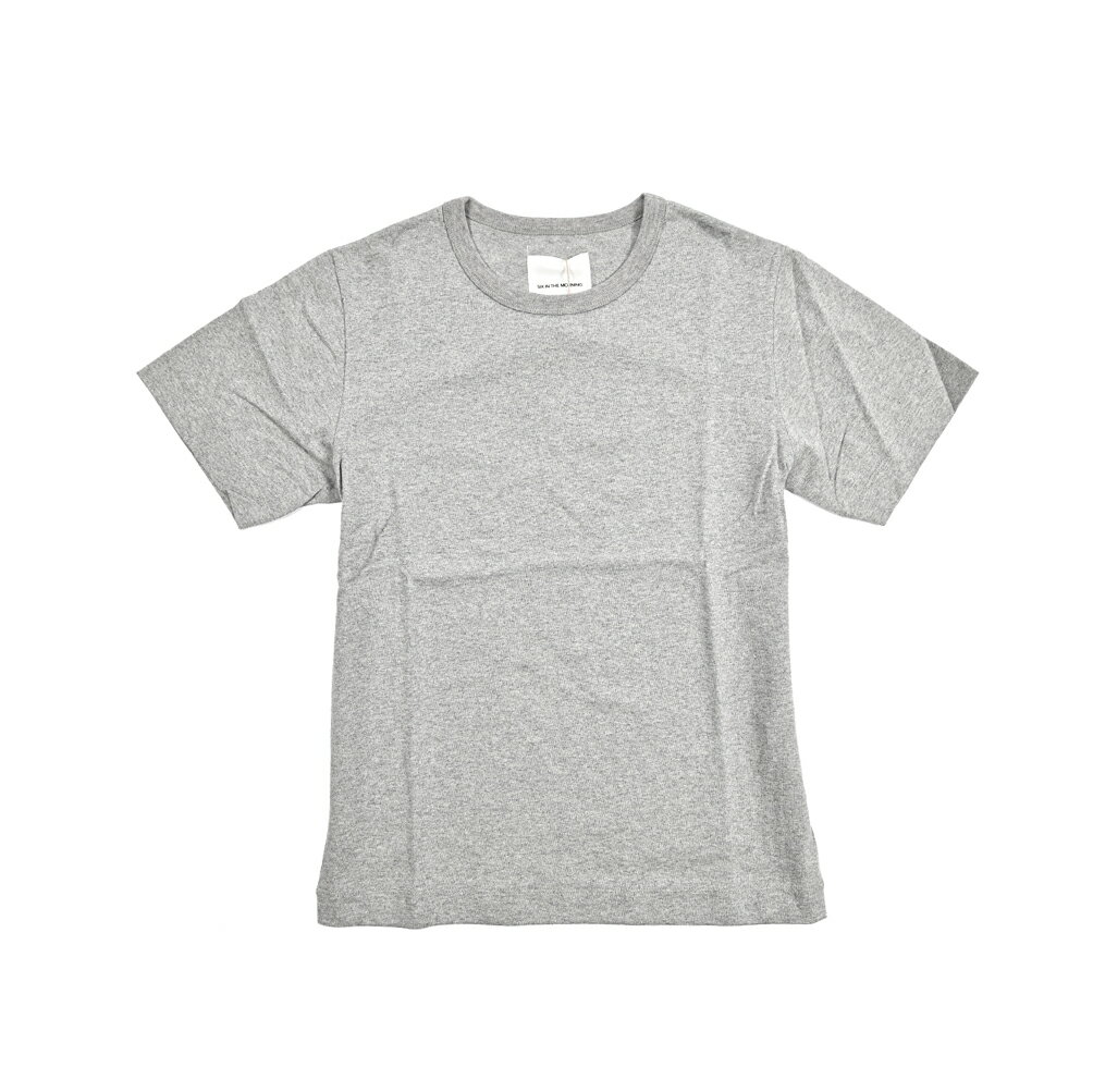 樂天商城 - シックスインザモーニング SIX IN THE MORNING Tシャツ カットソー クルーネック 半袖 春夏 メンズ コットン 100％ グレー MADE IN JAPAN
