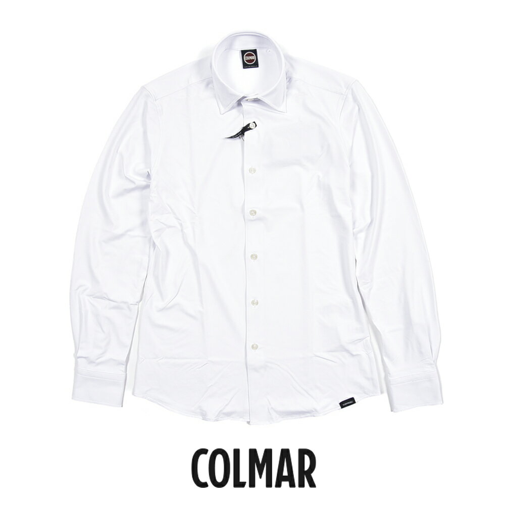 Regular Collar - 【P10倍】 コルマー COLMAR 【2026年 春夏新作】 スーパーストレッチシャツ ワイシャツ レギュラーカラー 長袖 春夏 メンズ ナイロン ストレッチ ホワイト イタリア ブランド COLMAR ORIGINALS