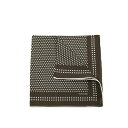【スーパーDEAL】 トムフォード TOM FORD ポケットチーフ メンズ シルク ウール コットン ドット ダークブラウン イタリア ブランド MADE I...