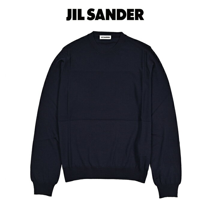 樂天商城 - 【SALE】 ジルサンダー JIL SANDER 【2026年 春夏新作】 ニットセーター クルーネック ハイゲージ 長袖 春夏 秋 3シーズン メンズ SUPERFINE MERINO WOOL スーパーファインメリノウール 100% ネイビー イタリア ブランド MADE IN ITALY
