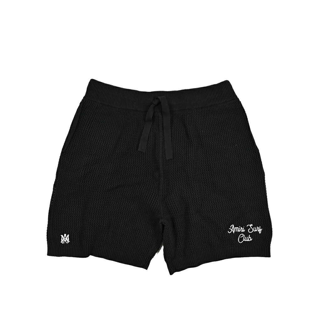 Rakuten - 【SALE】【P10倍】 アミリ AMIRI ニットショートパンツ ローゲージ 春夏 メンズ コットン 100% ブラック アメリカ ブランド MADE IN ITALY